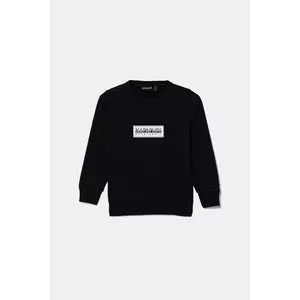 Napapijri bluză copii B-CHAMOIS culoarea bleumarin, cu imprimeu, NP0A4HY31761 imagine