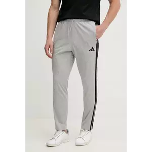 adidas pantaloni de trening Essentials culoarea gri, melanj, JE6428 imagine