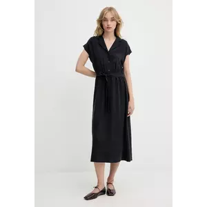Marc O'Polo rochie culoarea bleumarin, midi, evazați, 5000006770 imagine