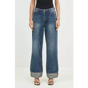 KSUBI jeans Low Rider Cuffed Aged femei high waist, WFA24DJ006 imagine