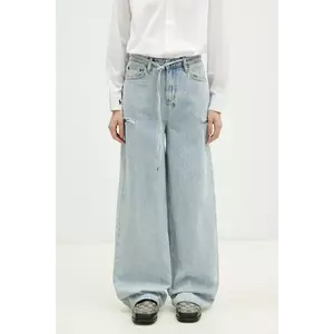 KSUBI jeans Baggy Jean Rollin Kut Out femei high waist, WPS25DJ005 imagine