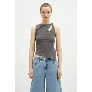 KSUBI top Twisted Tank femei, culoarea gri, WPS25SI004 imagine
