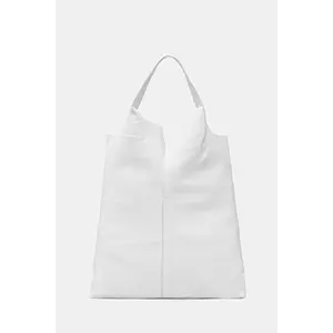 Answear Lab poseta de piele culoarea alb imagine