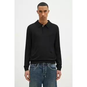 Paul Smith pulover de lână bărbați, culoarea negru, light, M1R-241Z-P02093 imagine