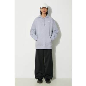 The North Face bluza M Essential Hoodie barbati, culoarea gri, cu glugă, melanj, NF0A7ZJ9DYX1 imagine