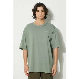 Vans tricou din bumbac Premium Classics LX barbati, culoarea verde, neted, VN000GBYE8A1 imagine