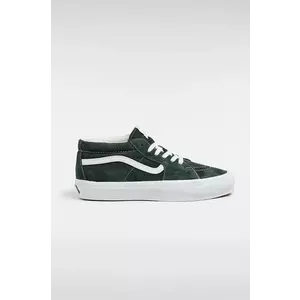 Vans tenisi din piele intoarsa Premium Classics LX Sk8-Mid Reissue 83 culoarea verde, VN000CQQPRM1 imagine