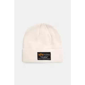 Alpha Industries căciulă Crew Beanie culoarea bej, 128924 imagine