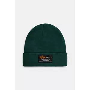 Alpha Industries căciulă Crew Beanie culoarea verde, 128924 imagine