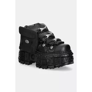 New Rock sneakers din piele culoarea negru, M-OVERZ106NR-C1 imagine
