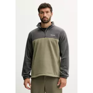 Columbia hanorac fleece Steens Mountain Half Zip culoarea gri, neted, 1620191 imagine