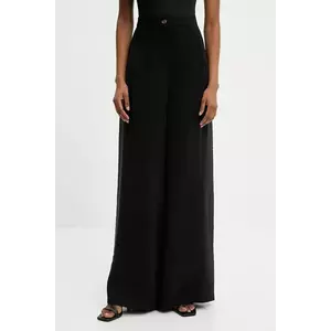 Answear Lab pantaloni culoarea negru, lat, high waist imagine