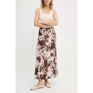 Answear Lab fusta culoarea maro, maxi, drept imagine