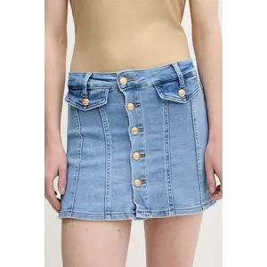 Answear Lab fustă și pantaloni denim neted, medium waist imagine