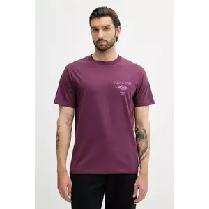 Rip Curl tricou din bumbac culoarea violet, cu imprimeu, 0CAMTE imagine
