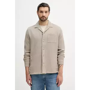 Barbour cămașă din bumbac SANDWOOD culoarea bej, cu guler clasic, relaxed, MOS0416 imagine