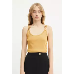 Morgan top culoarea galben, DIDONI imagine