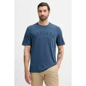 Barbour tricou din bumbac BANFORD culoarea bleumarin, cu imprimeu, MTS1443 imagine