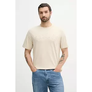 Barbour tricou din bumbac BANFORD culoarea bej, cu imprimeu, MTS1443 imagine