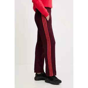 adidas Originals pantaloni de trening GRFX Trackpants culoarea bordo, cu imprimeu, JW6058 imagine