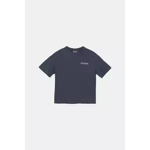 Napapijri tricou de bumbac pentru copii S-AHR culoarea bleumarin, cu imprimeu, NP0A88ZO1761 imagine