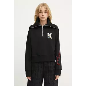 Karl Lagerfeld bluză KL X DISNEY culoarea negru, cu imprimeu, A3W20063 imagine