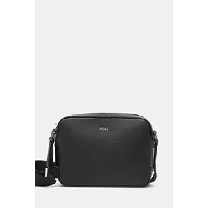 BOSS borsetă de piele culoarea negru, 50548274 imagine
