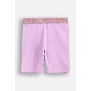 Coccodrillo pantaloni scurți culoarea violet, uni, INSIDE OCEAN GIRL KIDS imagine