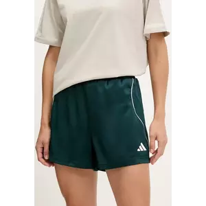 adidas pantaloni scurți Stadium culoarea verde, cu imprimeu, high waist, JW0501 imagine