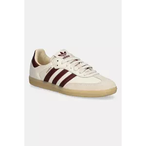 adidas Originals sneakers din piele Samba OG culoarea bej, JS3830 imagine