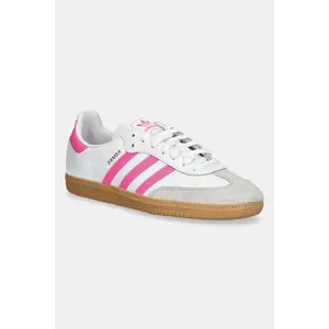 adidas Originals sneakers pentru copii SAMBA OG culoarea alb, JQ2831 imagine