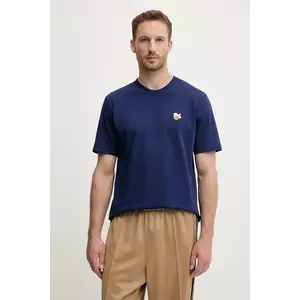 adidas tricou din bumbac culoarea bleumarin, cu imprimeu, JZ7446 imagine