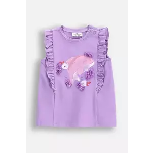 Coccodrillo tricou culoarea violet, HOLIDAY SPLASH GIRL NEWBORN imagine