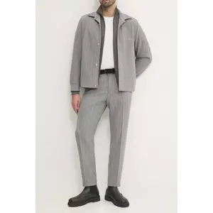 BOSS pantaloni barbati, culoarea gri, cu fason chinos, 50534997 imagine