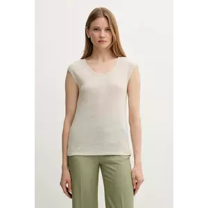 United Colors of Benetton tricou de in culoarea bej, 37UJE16B1 imagine