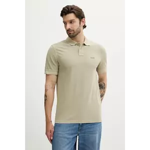 BOSS Orange polo de bumbac culoarea negru, uni, 50507813 imagine