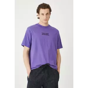 Medicine tricou din bumbac culoarea violet, cu imprimeu imagine