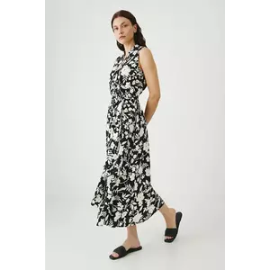 Medicine rochie culoarea negru, midi, evazati imagine