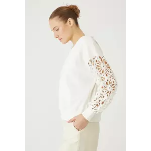 Medicine bluza culoarea bej, neted imagine