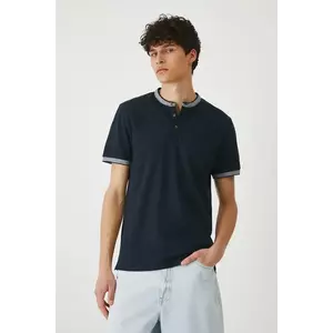 Medicine tricou polo culoarea albastru marin, neted imagine