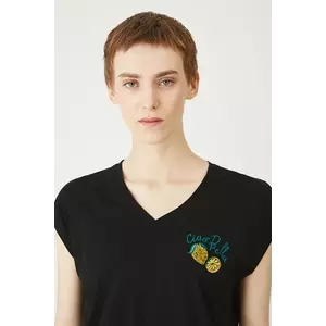 Medicine tricou din bumbac culoarea negru imagine