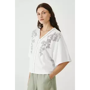 Medicine tricou din bumbac culoarea alb imagine