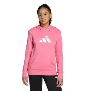 adidas bluză copii culoarea roz, cu glugă, cu imprimeu, JV5266 imagine