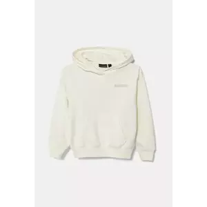 Napapijri bluză copii B-AHR culoarea bej, cu glugă, cu imprimeu, NP0A891A2061 imagine