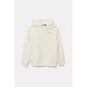 Napapijri bluză copii B-AHR culoarea bej, cu glugă, cu imprimeu, NP0A891A2061 imagine