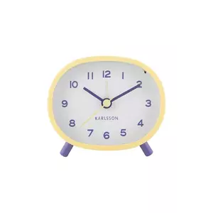 Karlsson ceas cu alarmă Cheeky Oval culoarea galben imagine