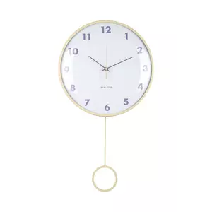 Karlsson ceas de perete Cheeky Dome culoarea galben imagine