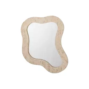 Bloomingville oglinda de perete 61 x 76 x 4 cm culoarea bej imagine