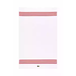 Lacoste prosop din bumbac LCOURTLI Rouge 90 x 150 cm culoarea alb imagine