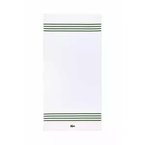 Lacoste prosop din bumbac LCOURTLI Vert 70 x 140 cm culoarea alb imagine